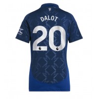 Maglie da calcio Manchester United Diogo Dalot #20 Seconda Maglia Femminile 2024-25 Manica Corta